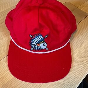 Malbon X Shinnecock Hills Collab Hat; Color Red